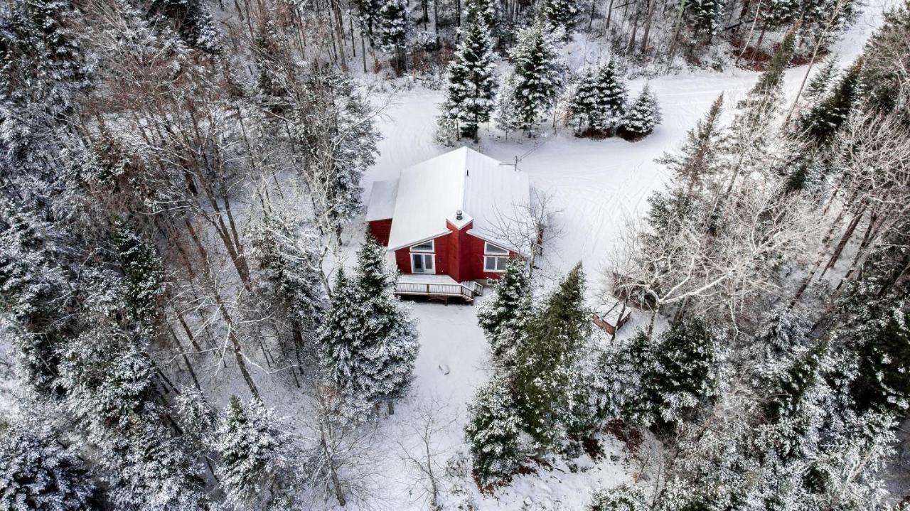 Les Chalets Tourisma - Chalet Dans Les Bois Avec Lac Prive - Le Colibri Saint-Raymond Exteriér fotografie