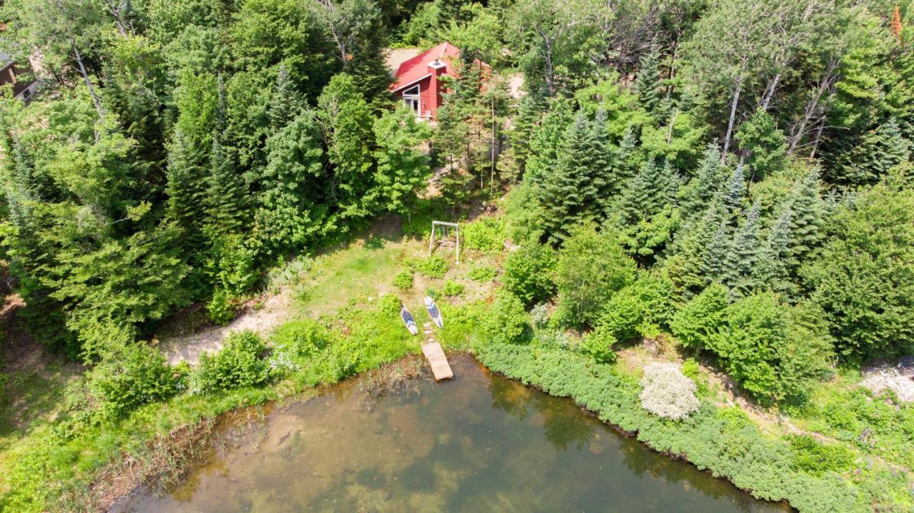 Les Chalets Tourisma - Chalet Dans Les Bois Avec Lac Prive - Le Colibri Saint-Raymond Exteriér fotografie