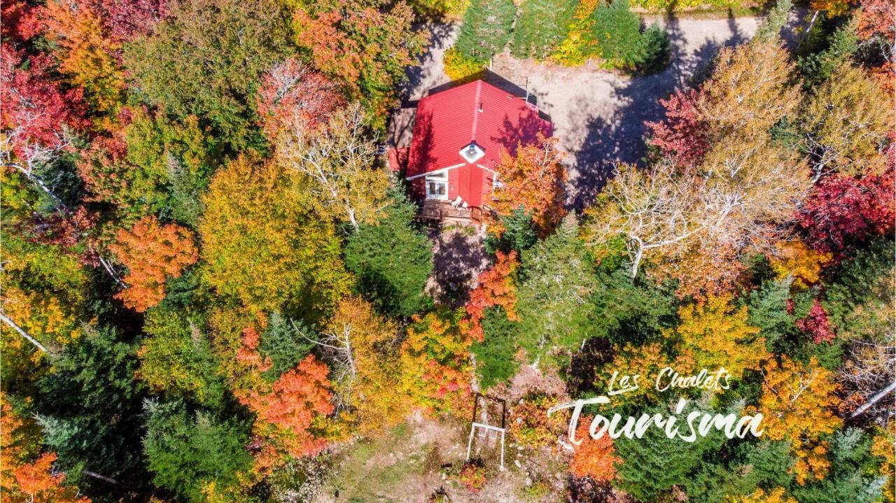 Les Chalets Tourisma - Chalet Dans Les Bois Avec Lac Prive - Le Colibri Saint-Raymond Exteriér fotografie