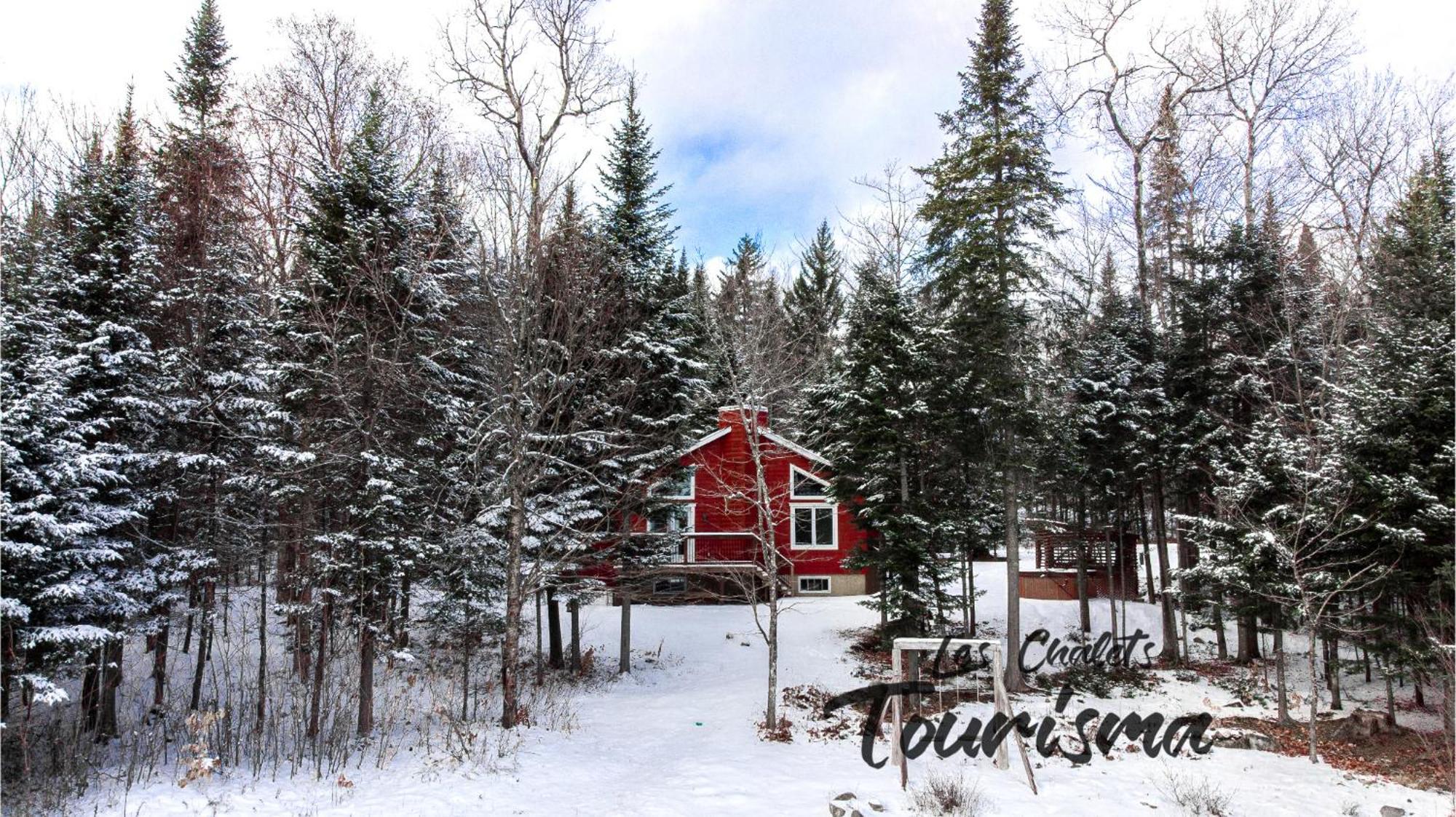 Les Chalets Tourisma - Chalet Dans Les Bois Avec Lac Prive - Le Colibri Saint-Raymond Exteriér fotografie